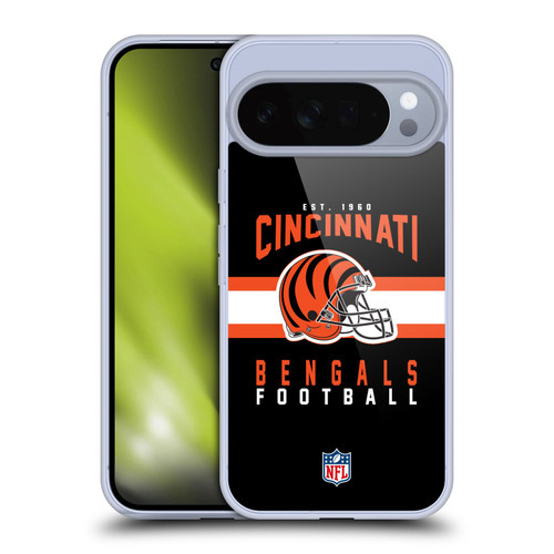 NFL Cincinnati Bengals Graphics Helmet Typography Soft Gel Case for Google Pixel 10 Pro XL