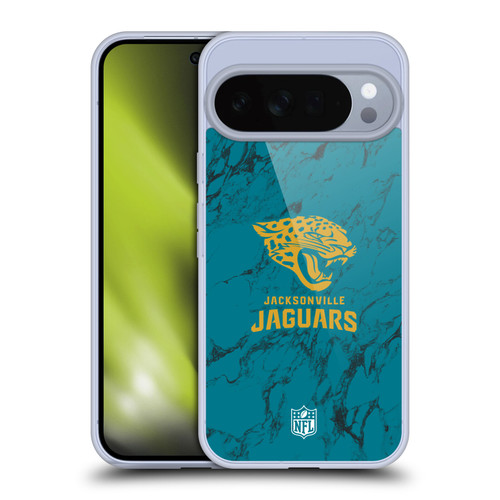 NFL Jacksonville Jaguars Graphics Coloured Marble Soft Gel Case for Google Pixel 10 Pro XL