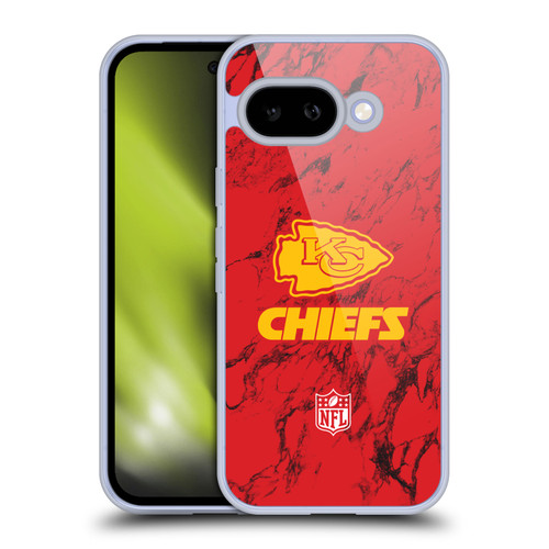 NFL Kansas City Chiefs Graphics Coloured Marble Soft Gel Case for Google Pixel 9A