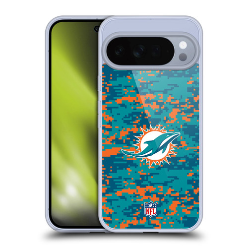 NFL Miami Dolphins Graphics Digital Camouflage Soft Gel Case for Google Pixel 10 Pro XL