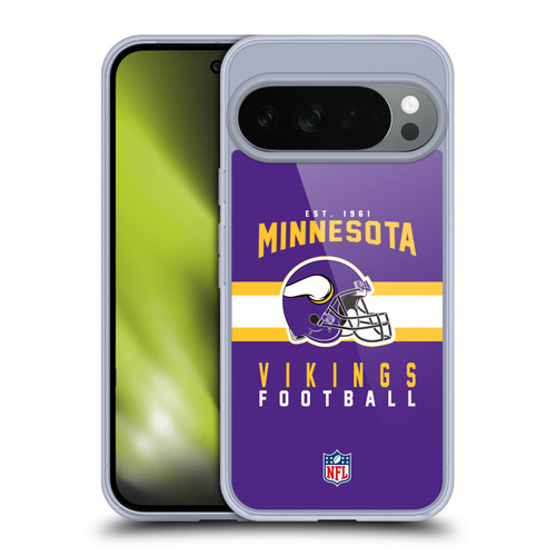 NFL Minnesota Vikings Graphics Helmet Typography Soft Gel Case for Google Pixel 10