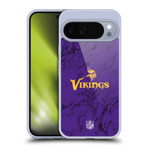 NFL Minnesota Vikings Graphics Coloured Marble Soft Gel Case for Google Pixel 10 Pro XL