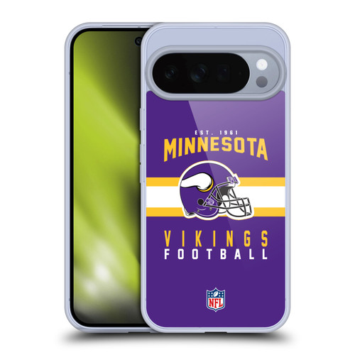 NFL Minnesota Vikings Graphics Helmet Typography Soft Gel Case for Google Pixel 10 Pro XL