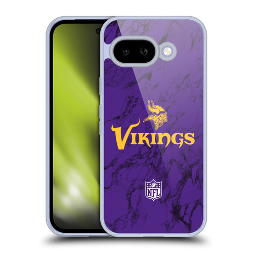 NFL Minnesota Vikings Graphics Coloured Marble Soft Gel Case for Google Pixel 9A
