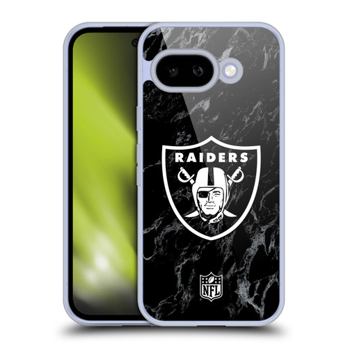 NFL Las Vegas Raiders Graphics Coloured Marble Soft Gel Case for Google Pixel 9A