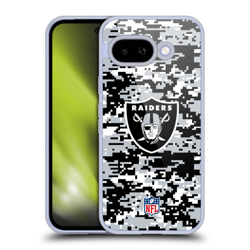 NFL Las Vegas Raiders Graphics Digital Camouflage Soft Gel Case for Google Pixel 9A