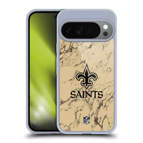 NFL New Orleans Saints Graphics Coloured Marble Soft Gel Case for Google Pixel 10