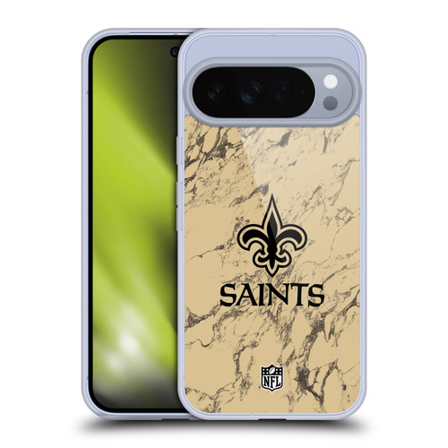 NFL New Orleans Saints Graphics Coloured Marble Soft Gel Case for Google Pixel 10 Pro XL