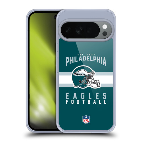NFL Philadelphia Eagles Graphics Helmet Typography Soft Gel Case for Google Pixel 10