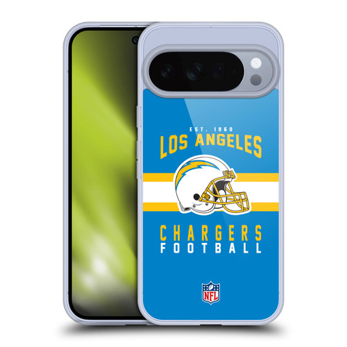 NFL Los Angeles Chargers Graphics Helmet Typography Soft Gel Case for Google Pixel 10 Pro XL