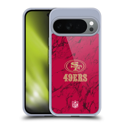 NFL San Francisco 49ers Graphics Coloured Marble Soft Gel Case for Google Pixel 10