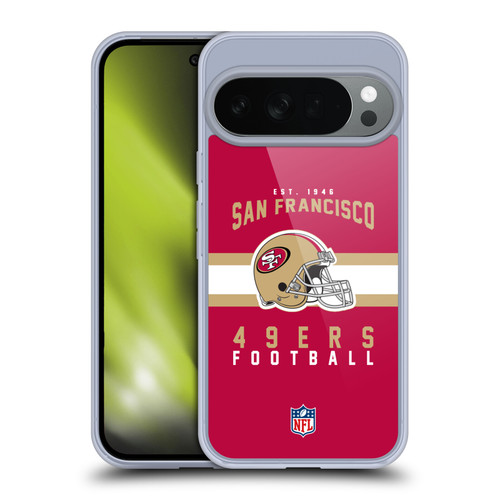 NFL San Francisco 49ers Graphics Helmet Typography Soft Gel Case for Google Pixel 10