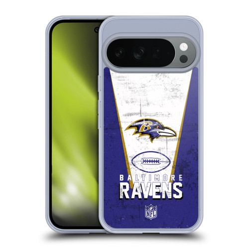 NFL Baltimore Ravens Logo Art Banner Soft Gel Case for Google Pixel 10
