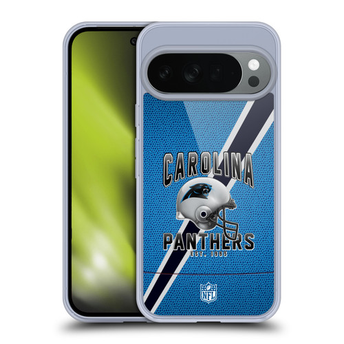 NFL Carolina Panthers Logo Art Football Stripes Soft Gel Case for Google Pixel 10