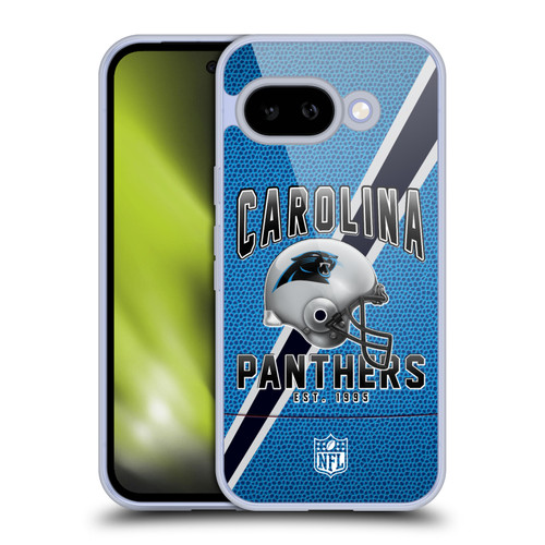 NFL Carolina Panthers Logo Art Football Stripes Soft Gel Case for Google Pixel 9A
