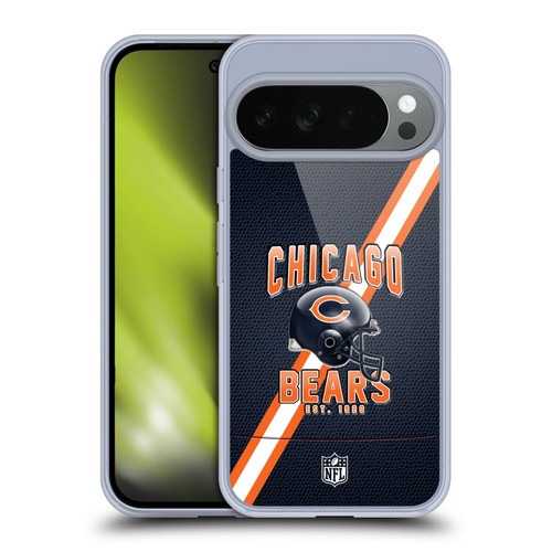 NFL Chicago Bears Logo Art Football Stripes Soft Gel Case for Google Pixel 10