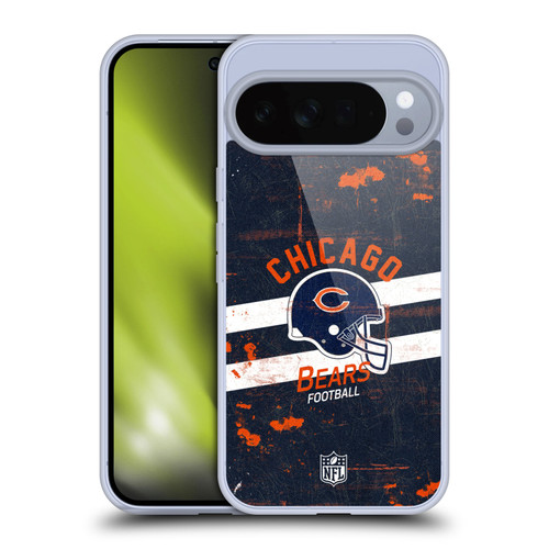 NFL Chicago Bears Logo Art Helmet Distressed Soft Gel Case for Google Pixel 10 Pro XL
