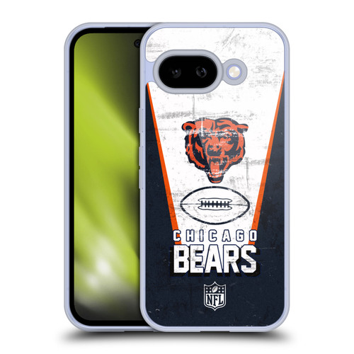 NFL Chicago Bears Logo Art Banner Soft Gel Case for Google Pixel 9A
