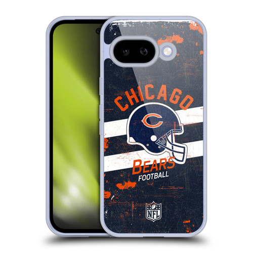 NFL Chicago Bears Logo Art Helmet Distressed Soft Gel Case for Google Pixel 9A