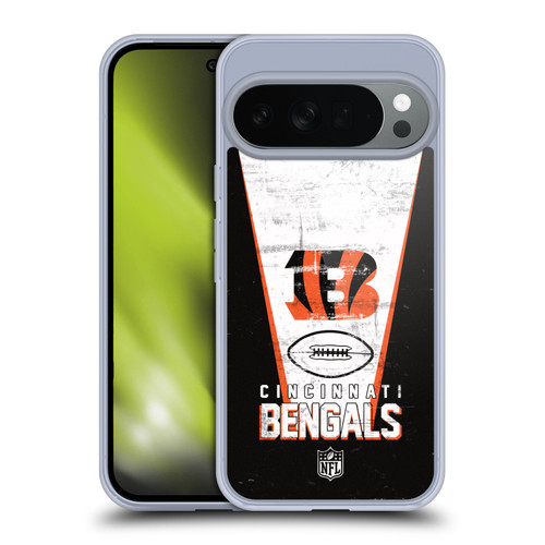 NFL Cincinnati Bengals Logo Art Banner Soft Gel Case for Google Pixel 10