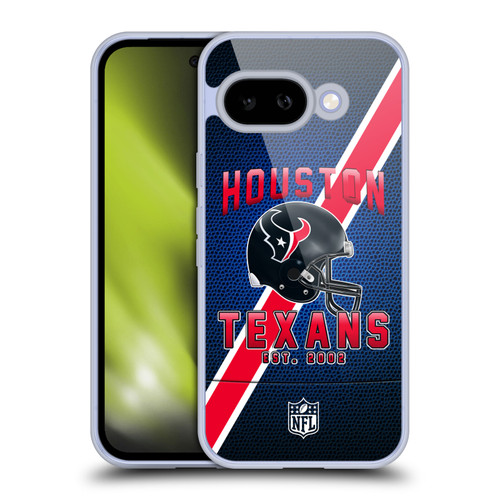 NFL Houston Texans Logo Art Football Stripes Soft Gel Case for Google Pixel 9A