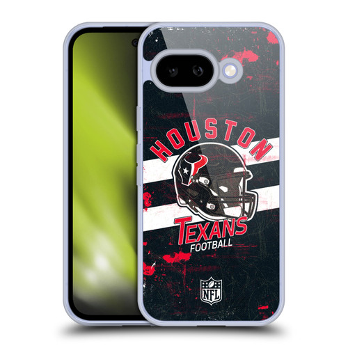NFL Houston Texans Logo Art Helmet Distressed Soft Gel Case for Google Pixel 9A