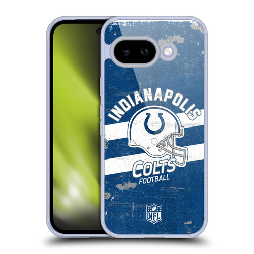 NFL Indianapolis Colts Logo Art Helmet Distressed Soft Gel Case for Google Pixel 9A