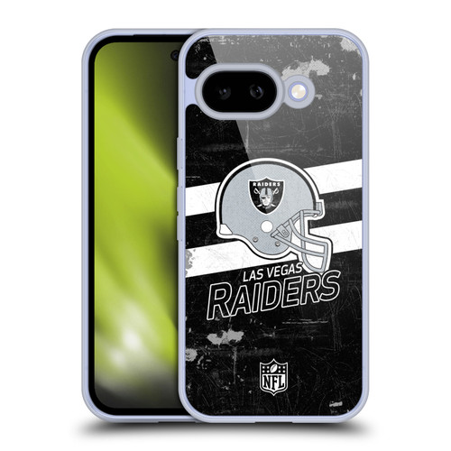 NFL Las Vegas Raiders Logo Art Helmet Distressed Look 100th Soft Gel Case for Google Pixel 9A