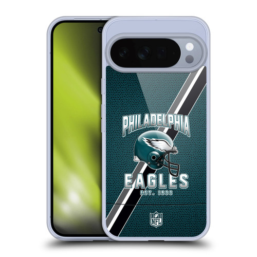 NFL Philadelphia Eagles Logo Art Football Stripes Soft Gel Case for Google Pixel 10 Pro XL