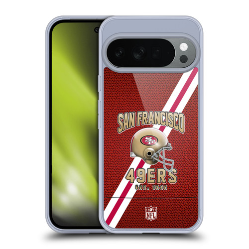 NFL San Francisco 49ers Logo Art Football Stripes Soft Gel Case for Google Pixel 10
