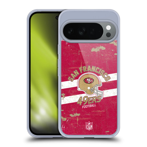 NFL San Francisco 49ers Logo Art Helmet Distressed Soft Gel Case for Google Pixel 10
