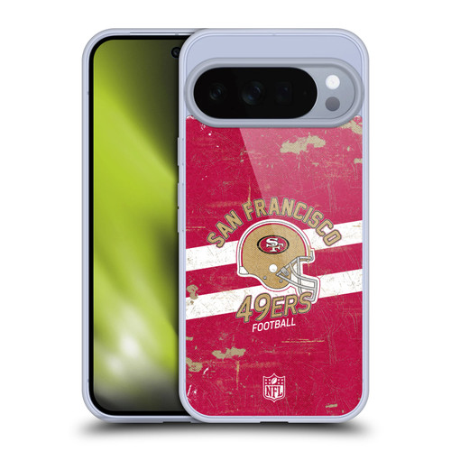 NFL San Francisco 49ers Logo Art Helmet Distressed Soft Gel Case for Google Pixel 10 Pro XL
