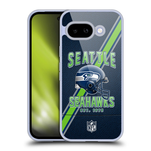 NFL Seattle Seahawks Logo Art Football Stripes Soft Gel Case for Google Pixel 9A