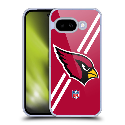 NFL Arizona Cardinals Logo Stripes Soft Gel Case for Google Pixel 9A