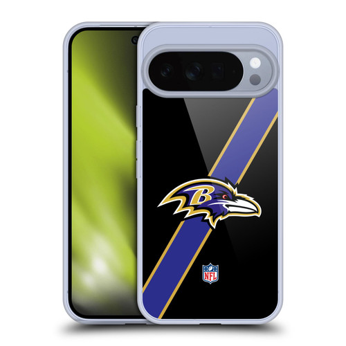 NFL Baltimore Ravens Logo Stripes Soft Gel Case for Google Pixel 10 Pro XL