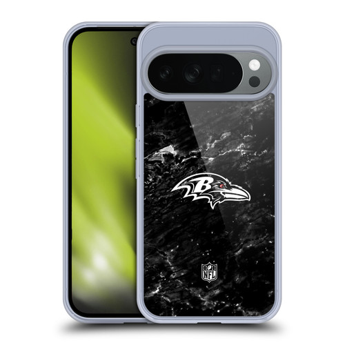 NFL Baltimore Ravens Artwork Marble Soft Gel Case for Google Pixel 10