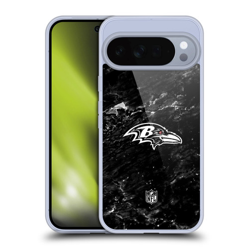 NFL Baltimore Ravens Artwork Marble Soft Gel Case for Google Pixel 10 Pro XL