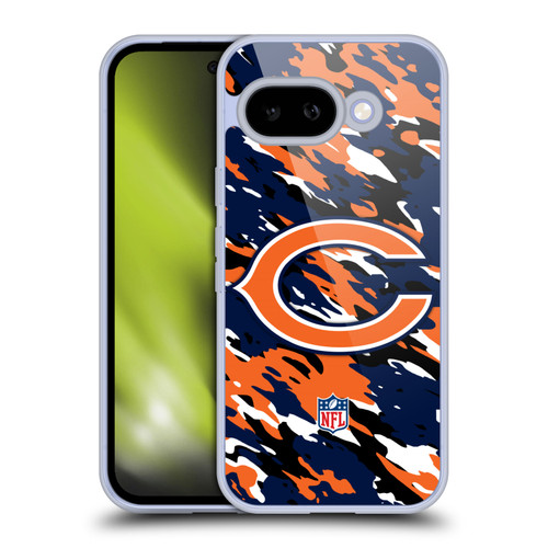 NFL Chicago Bears Logo Camou Soft Gel Case for Google Pixel 9A