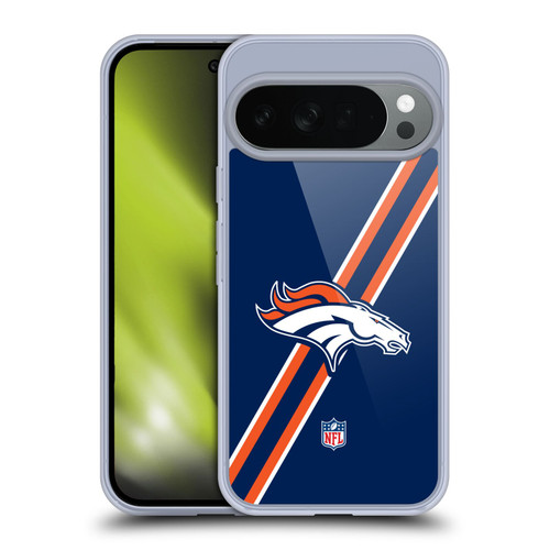 NFL Denver Broncos Logo Stripes Soft Gel Case for Google Pixel 10