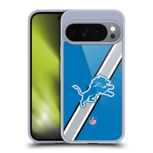 NFL Detroit Lions Logo Stripes Soft Gel Case for Google Pixel 10