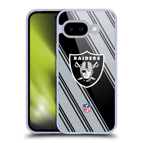 NFL Las Vegas Raiders Artwork Stripes Soft Gel Case for Google Pixel 9A