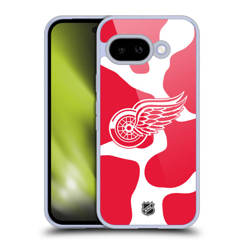 NHL Detroit Red Wings Cow Pattern Soft Gel Case for Google Pixel 9A