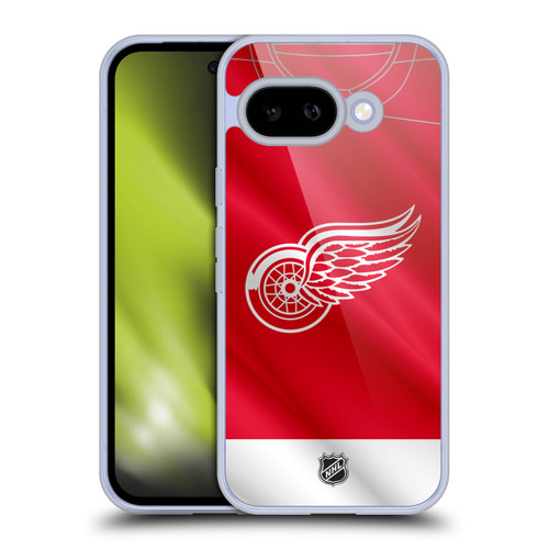 NHL Detroit Red Wings Jersey Soft Gel Case for Google Pixel 9A