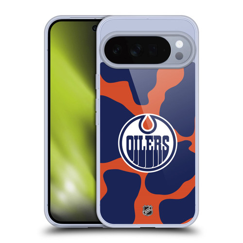 NHL Edmonton Oilers Cow Pattern Soft Gel Case for Google Pixel 10 Pro XL