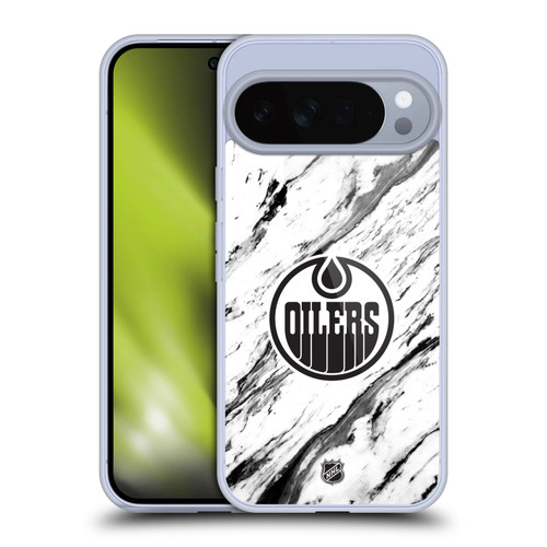 NHL Edmonton Oilers Marble Soft Gel Case for Google Pixel 10 Pro XL