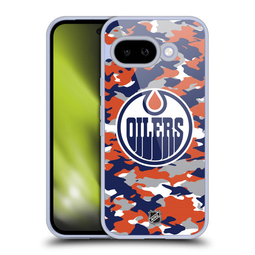 NHL Edmonton Oilers Camouflage Soft Gel Case for Google Pixel 9A