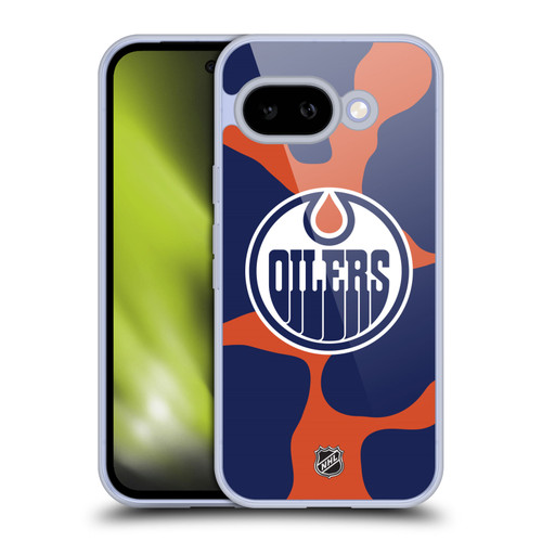 NHL Edmonton Oilers Cow Pattern Soft Gel Case for Google Pixel 9A