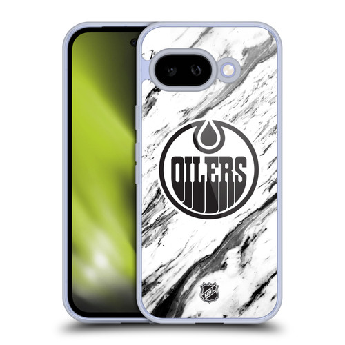 NHL Edmonton Oilers Marble Soft Gel Case for Google Pixel 9A