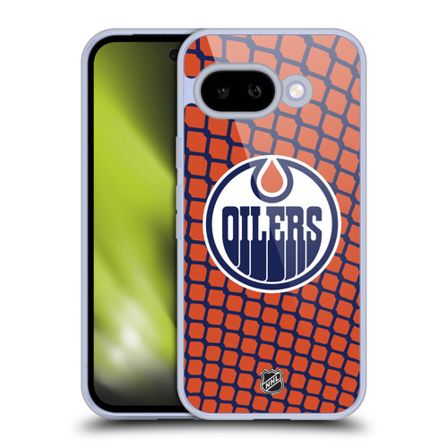 NHL Edmonton Oilers Net Pattern Soft Gel Case for Google Pixel 9A