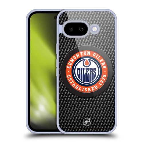 NHL Edmonton Oilers Puck Texture Soft Gel Case for Google Pixel 9A